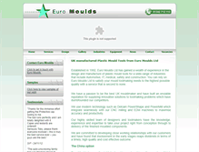 Tablet Screenshot of euromouldsltd.co.uk